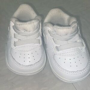White Nike baby shoes size 1C